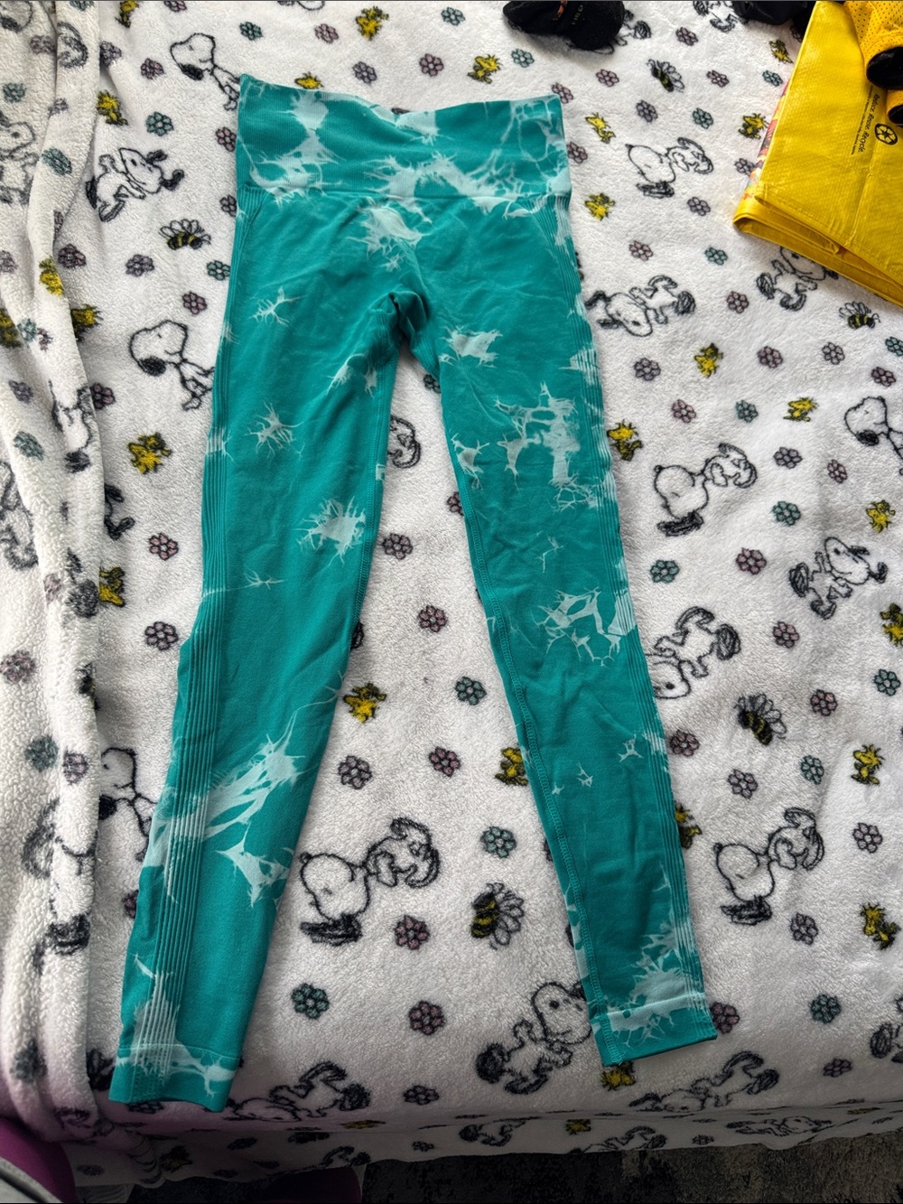 Kids Teal Tie-Dye Leggings - Youth Active Bottoms